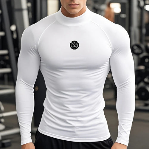 Men's Turtleneck Muscle Long-Sleeved
