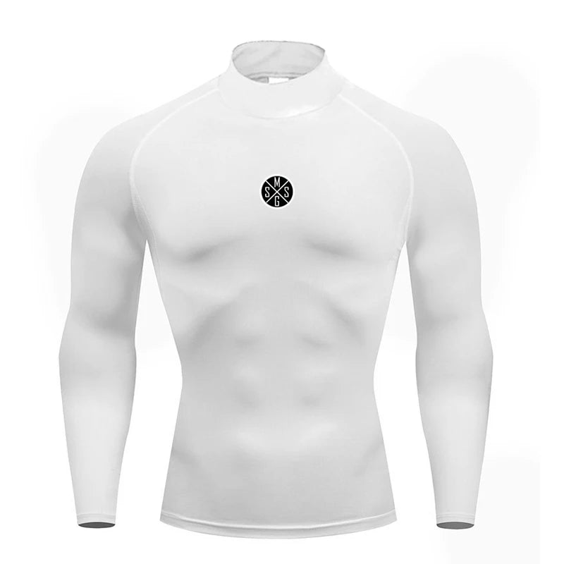 Men's Turtleneck Muscle Long-Sleeved